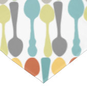 モノグラムレトロ色スプーン模様 テーブルクロス (アングル)