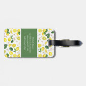 モノグラムレモンシトラスパターン ラゲッジタグ (裏面横)