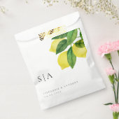 モノグラムレモンシトラスブランチグリーナリー結婚ズ フェイバーバッグ (封をした状態)