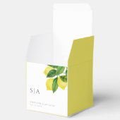 モノグラムレモンシトラスブランチグリーナリー結婚ズ フェイバーボックス (オープン)