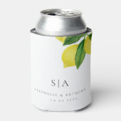 モノグラムレモンシトラスブランチグリーナリー結婚ズ 缶クーラー (缶正面)