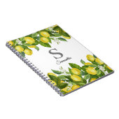 モノグラムレモンシトラス名 ノートブック (右側)