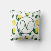 モノグラムレモン クッション (正面)