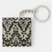 モノグラムレースキーチェーン キーホルダー (裏面)