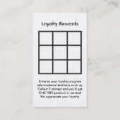 モノグラムロイヤリティリワードカード ロイヤリティカード (裏面)