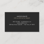 モノグラムロイヤリティ6パンチ金ゴールド及びブラックストライプ ロイヤリティカード (裏面)