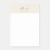 モノグラムロゴクリームミニマモダンリスト ポストイット (正面)
