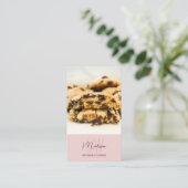 モノグラムロゴベーカリーQRピンク 名刺 (スタンド正面)