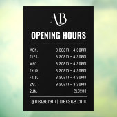 モノグラムロゴ オープニングタイムズ ウィンドウサイン (シート3)