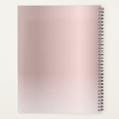 モノグラムロゴ ローズゴールド ブラッシュ メタリック 年間 プランナー手帳 (裏面)