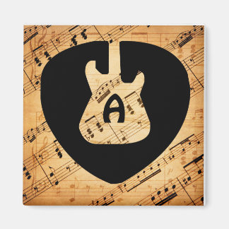 モノグラムロックアンドロールギター音波ヴィンテージ マグネット