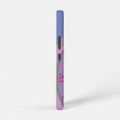 モノグラムローマ数字スワールサークルカラフルアート SAMSUNG GALAXYケース (右側面)