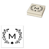 モノグラムローレル&スペード ラバースタンプ (押印)