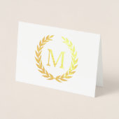 モノグラムローレル 箔カード (正面)