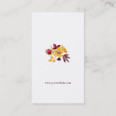 モノグラムワイルドフラワーリース 名刺 (裏面)