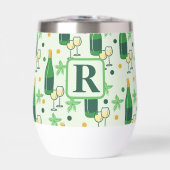 モノグラムワインシャルドネボトルズグラスフローラ (正面)