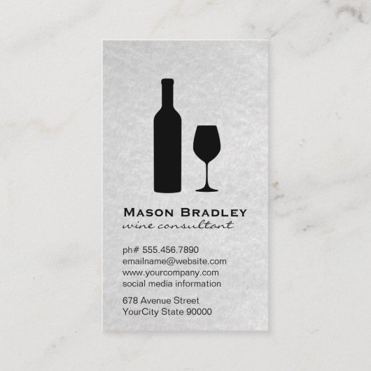 モノグラムワイン |多肉質の花 名刺 (裏面)