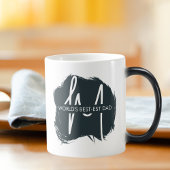 モノグラムワールド最高ので最も高いパパ引用文タイポグラフィ モーフィングマグカップ