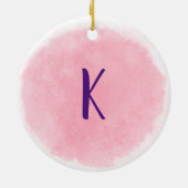 モノグラムワールド最高ののケーキメーカー セラミックオーナメント (裏面)