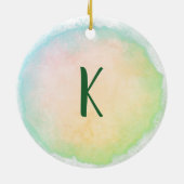 モノグラムワールド最高のオフィスマネージャー セラミックオーナメント (裏面)