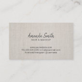 モノグラムヴィンテージさくらんぼブロッサムヘアメイクアップサロン 名刺 (裏面)