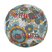 モノグラムヴィンテージの花柄 野球ボール (正面)