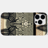 モノグラムヴィンテージアールヌーボーフローラルパターンiphone Case-Mate iPhoneケース (裏面 (横))