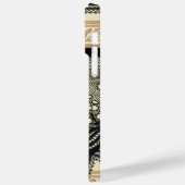 モノグラムヴィンテージアールヌーボーフローラルパターンiphone Case-Mate iPhoneケース (裏面 / 左)