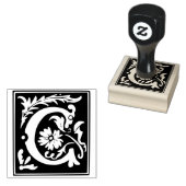 モノグラムヴィンテージイニシャル文字C ラバースタンプ (押印)