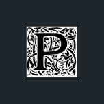 モノグラムヴィンテージイニシャル文字P ラバースタンプ<br><div class="desc">モノグラムのゴム印 –</div>