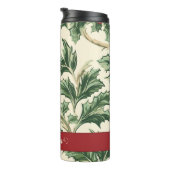モノグラムヴィンテージクリスマスホリー&ベリーパターン タンブラー (回転右)