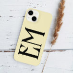 モノグラムヴィンテージシックイエロー iPhone 14ケース<br><div class="desc">ヴィンテージモノグラム</div>