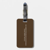 モノグラムヴィンテージシーシェルオンクリーム&ブラウン ラゲッジタグ (裏面縦)