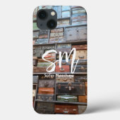 モノグラムヴィンテージスーツケースタワーフォトトラベル Case-Mate iPhoneケース (裏面)