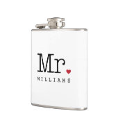 モノグラムヴィンテージタイプライター結婚ズ フラスク (左)