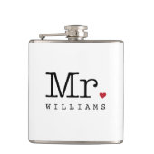 モノグラムヴィンテージタイプライター結婚ズ フラスク (正面)