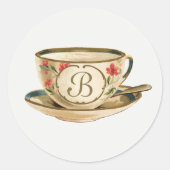 モノグラムヴィンテージティーカップ ラウンドシール (正面)