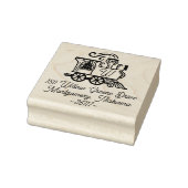 モノグラムヴィンテージトレインクリスマスツリー配信 ラバースタンプ (スタンプ)