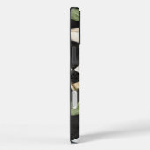 モノグラムヴィンテージバラ花白黒ダイヤモンド Case-Mate iPhoneケース (裏面 / 右)