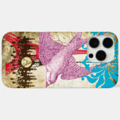 モノグラムヴィンテージバードエフェフィールタワーシャンデリア Case-Mate iPhoneケース (裏面 (横))