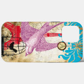 モノグラムヴィンテージバードエフェフィールタワーダマスクiPhone 5 Case-Mate iPhoneケース (裏面 (横))