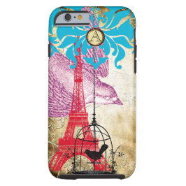 モノグラムヴィンテージバードエフェフィールタワーダマスクiPhone iPhone 16 Plusケース