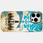 モノグラムヴィンテージピーコックシャンデリアダマスクiPhone Case-Mate iPhoneケース (裏面 (横))