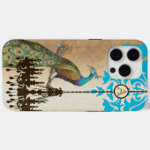 モノグラムヴィンテージピーコックシャンデリアダマスクiPhone Case-Mate iPhoneケース (裏面 (横))