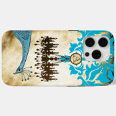 モノグラムヴィンテージピーコックシャンデリアダマスクiPhone Case-Mate iPhoneケース (裏面 (横))