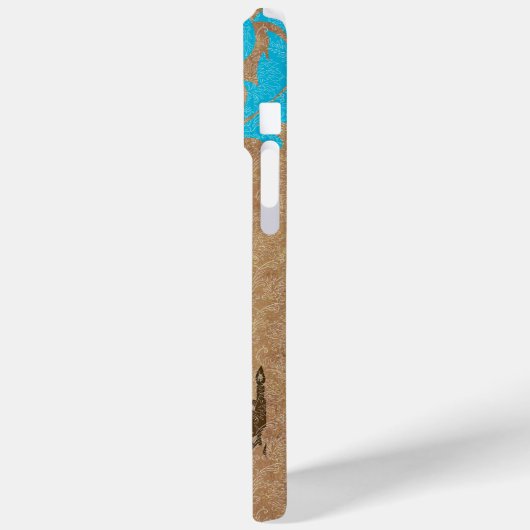 モノグラムヴィンテージピーコックシャンデリアダマスクiPhone Case-Mate iPhoneケース (裏面 / 左)