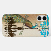 モノグラムヴィンテージピーコックシャンデリアダマスクiPhone Case-Mate iPhoneケース (裏面 (横))