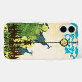 モノグラムヴィンテージピーコックシャンデリアダマスクiPhone Case-Mate iPhoneケース (裏面 (横))