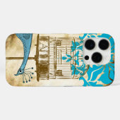 モノグラムヴィンテージピーコックバードケージダマスクiPhone 5 Case-Mate iPhoneケース (裏面 (横))