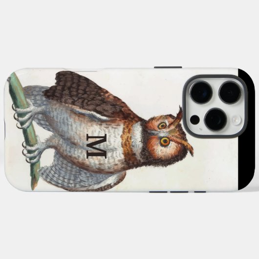 モノグラムヴィンテージフウパーソナライズされたル Case-Mate iPhoneケース (裏面 (横))